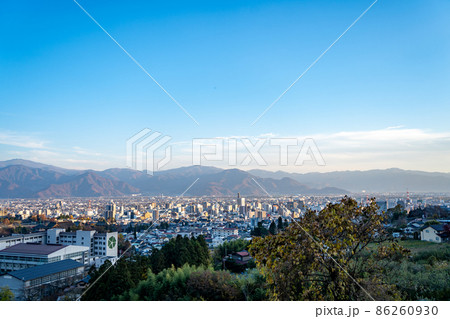 【長野県】　長野市　街並み 86260930