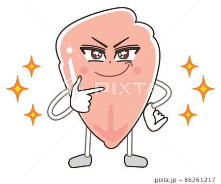 たんぱく質 鶏むね肉のキャラクター たんぱく質 鶏むね肉のキャラクター 86261217