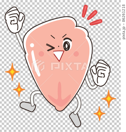たんぱく質 鶏むね肉のキャラクター たんぱく質 鶏むね肉のキャラクター 86261218