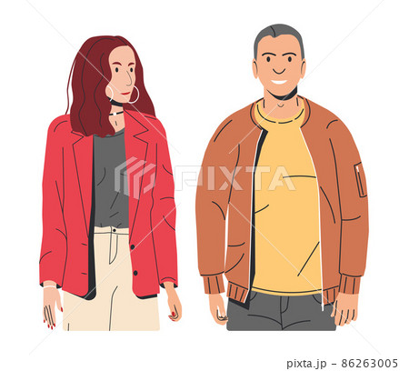 Stylish Couple Isolated. Stylish Couple Isolated. 86263005