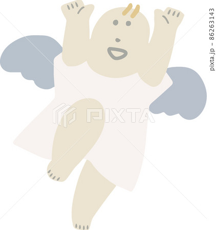 両手をあげている天使のイラスト 86263143