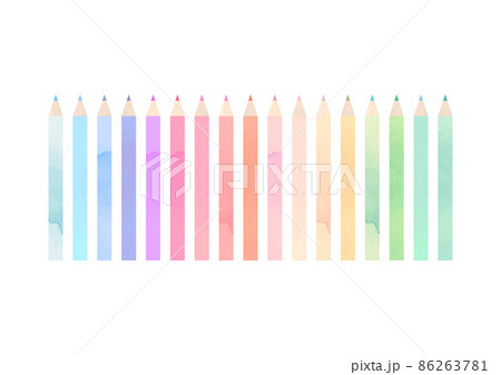 色鉛筆の背景素材のイラスト素材