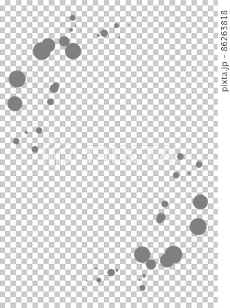 Circular splash-like design with jaggies Color gray 86263818