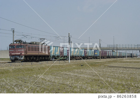 北陸本線 加賀笠間-美川 JR貨物 EF81-2(富山) 北陸本線 加賀笠間-美川 JR貨物 EF81-2(富山) 86263858