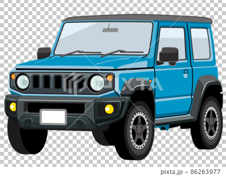 可愛的複古 SUV 四輪驅動圖 86263977