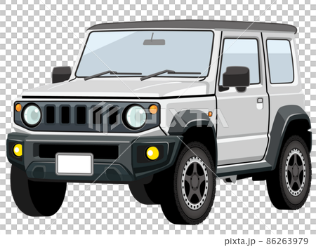 可愛的複古 SUV 四輪驅動圖 86263979