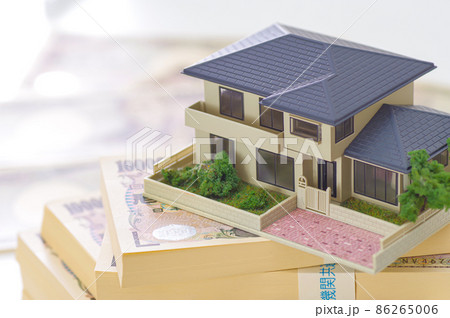 住宅の模型とお金 86265006