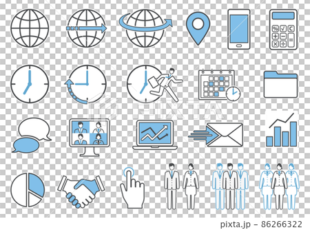 ビジネス　アイコン　イラスト　セット 86266322