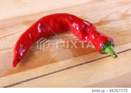 Red pepper on table Red pepper on table 86267570
