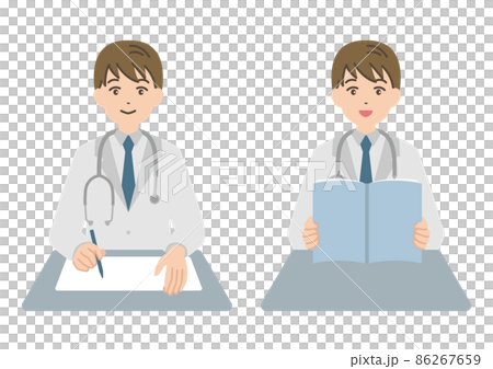 Doctor's pose, reading a book, studying Doctor's pose, reading a book, studying 86267659