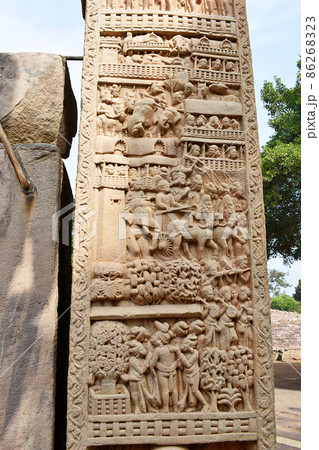Stupa No 1, East Gateway, Left Pillar, Inside Panel 3 Stupa No 1, East Gateway, Left Pillar, Inside Panel 3 86268323