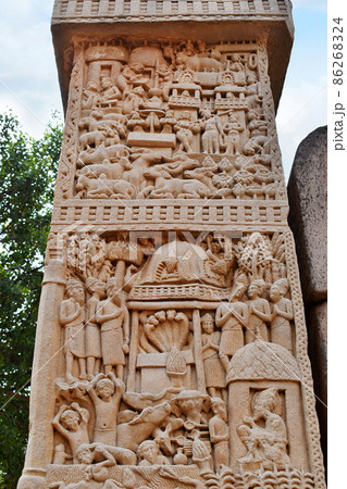 Stupa No 1, East Gateway,  Left  Pillar, Inside Panel 2 86268324
