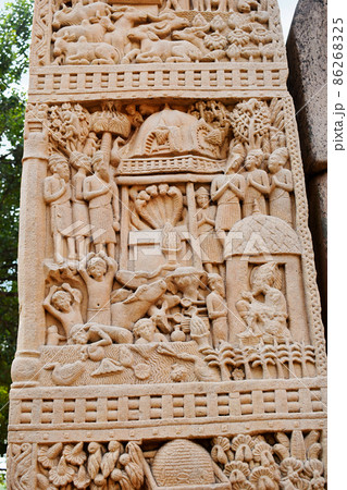 Stupa No 1, East Gateway, Left Pillar, Inside Panel 2 Stupa No 1, East Gateway, Left Pillar, Inside Panel 2 86268325