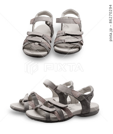 new women's sport summer Sandals carved on a white background new women's sport summer Sandals carved on a white background 86270294