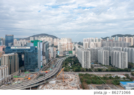 the Kwun Tong Bypass, highway  Hong Kong 23 Jan 2022 86271066