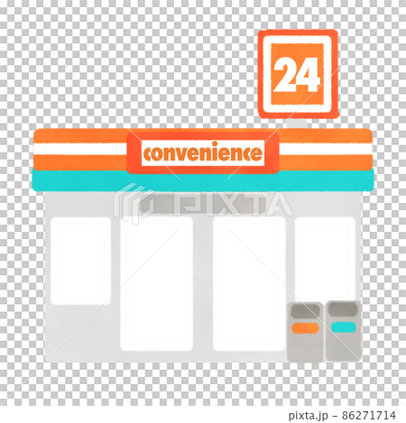 便利店插畫素材 便利店插畫素材 86271714