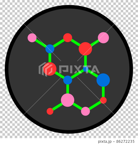 細胞の結合を表現した図のイラスト 86272235