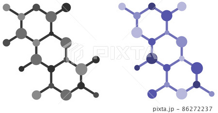 細胞の結合を表現した図のイラスト 細胞の結合を表現した図のイラスト 86272237