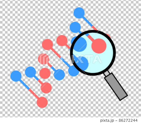 細胞の結合を表現した図のイラスト 86272244