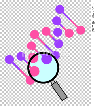 細胞の結合を表現した図のイラスト 86272246