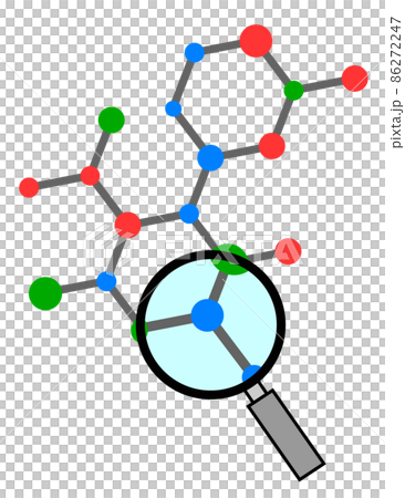 細胞の結合を表現した図のイラスト 86272247