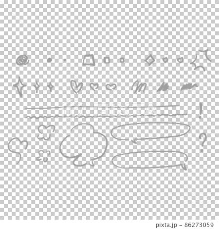 Hand Draw Callouts A set of hand-drawn icons, lines and callouts - Stock Illustration ...