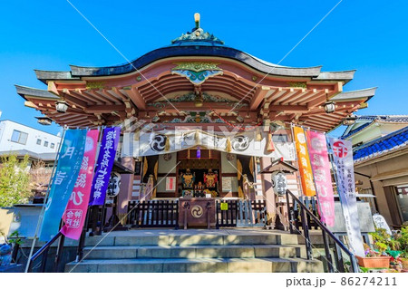 東京　浅草七福神めぐり　今戸神社の本殿 86274211