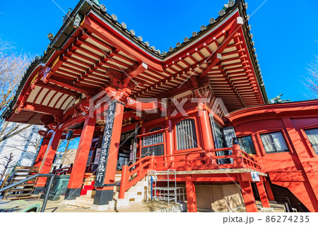 東京 浅草七福神めぐり 待乳山聖天の本堂 東京 浅草七福神めぐり 待乳山聖天の本堂 86274235