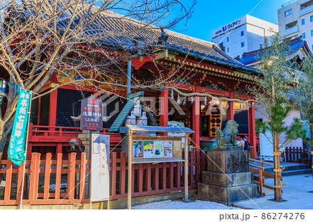東京　浅草七福神めぐり　浅草神社の本殿 86274276