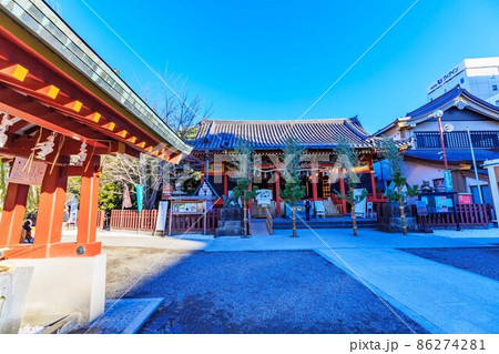 東京　浅草七福神めぐり　浅草神社の本殿 86274281