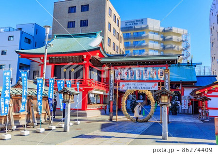 東京　浅草七福神めぐり　鷲神社の叉木 86274409