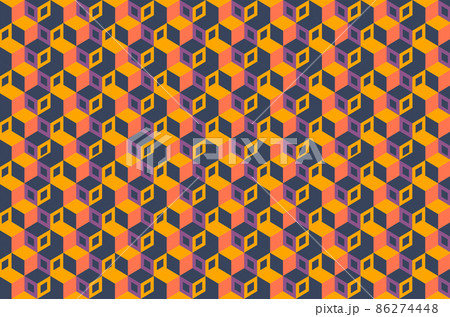 Isometric colorful cube pattern background. Vector illustration Isometric colorful cube pattern background. Vector illustration 86274448
