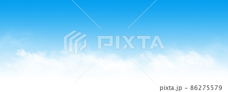 Blue sky with clouds wide background 86275579