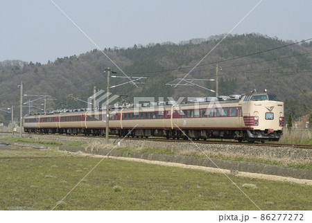 北陸本線 北鯖江-大土呂 JR西日本 485系 K02編成(金沢) 加越 北陸本線 北鯖江-大土呂 JR西日本 485系 K02編成(金沢) 加越 86277272