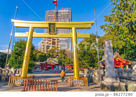 金神社、再開発が進む柳ヶ瀬地区〈岐阜県岐阜市〉 86277290