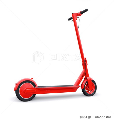 electric folding scooter for leisure and city trips 3D illustration electric folding scooter for leisure and city trips 3D illustration 86277368