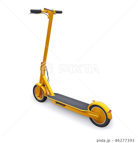 electric folding scooter for leisure and city trips 3D illustration 86277393
