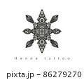 ヘナタトゥーのアートデザイン 86279270