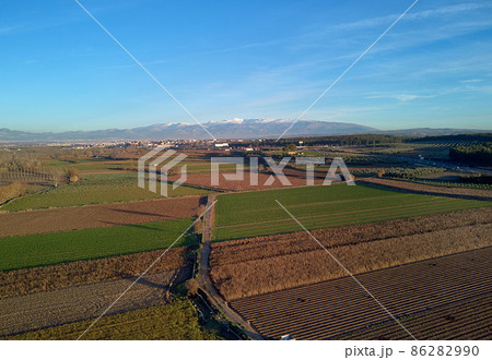 Sierra Nevada mountains and farmlands. Spain Sierra Nevada mountains and farmlands. Spain 86282990