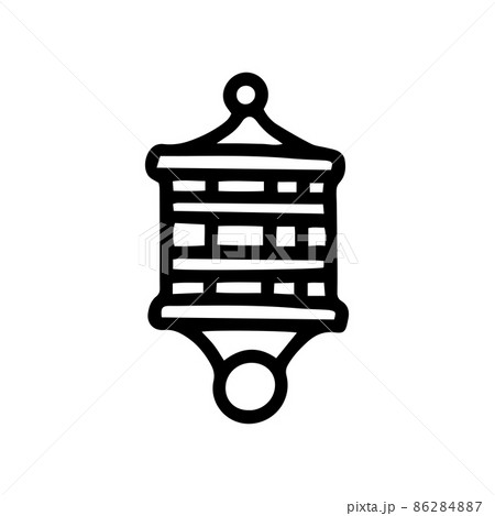 fishing cage feeder line vector doodle simple icon fishing cage feeder line vector doodle simple icon 86284887