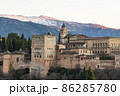 The Alhambra and the Sierra Nevada mountains. Grenade. Andalusia. Spain. 86285780