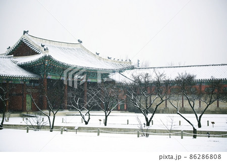 風景 ソウル 冬 86286808