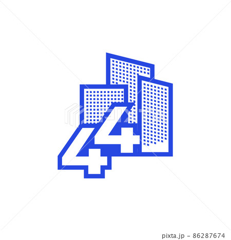 number 44 with building logo design vector graphic symbol icon illustration creative idea number 44 with building logo design vector graphic symbol icon illustration creative idea 86287674