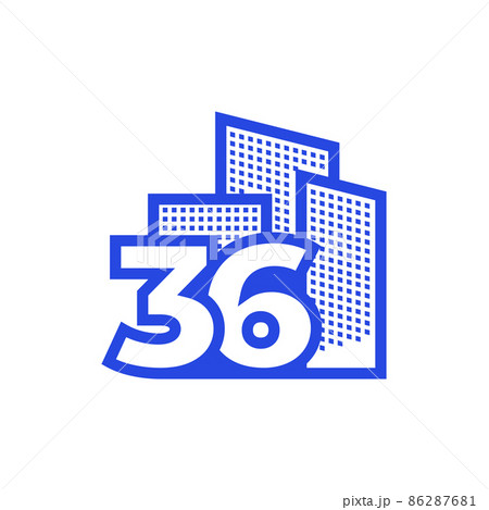 number 36 with building logo design vector graphic symbol icon illustration creative idea number 36 with building logo design vector graphic symbol icon illustration creative idea 86287681