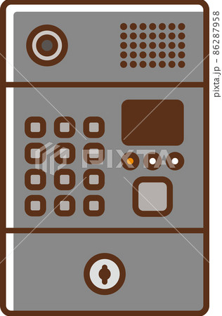 建物のオートロックのイラスト 建物のオートロックのイラスト 86287958