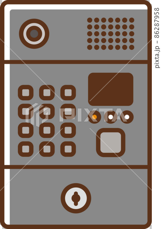 建物のオートロックのイラスト 建物のオートロックのイラスト 86287958