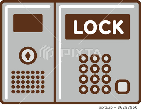 建物のオートロックのイラスト 建物のオートロックのイラスト 86287960