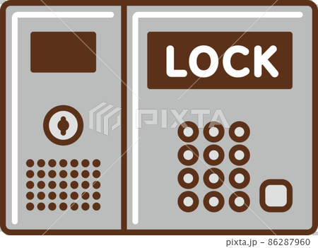 建物のオートロックのイラスト 建物のオートロックのイラスト 86287960