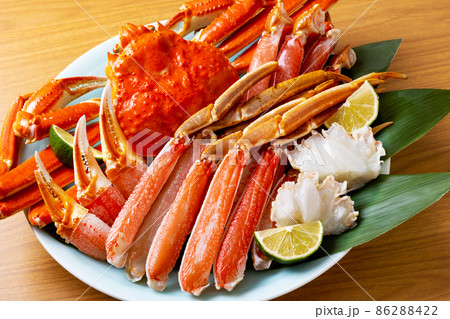 蟹　刺身　テーブル 86288422