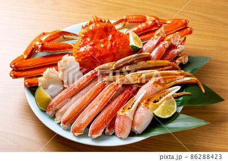 蟹　刺身　テーブル 86288423